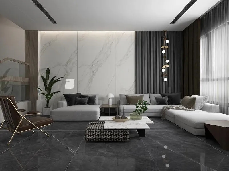 欧博ABG2400 x1200mm瓷砖铺贴效果图