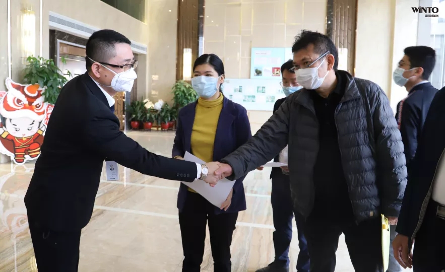 欧博ABG销售副总司理曹俊陪同实地考察