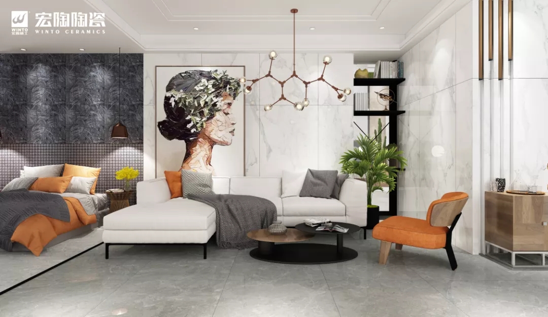 欧博ABGTPGW157205白瓷砖地砖装修效果图