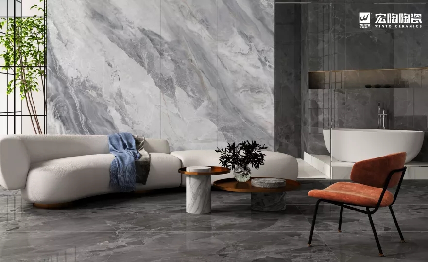 欧博ABG大板TPGMW157033（波斯灰）瓷砖地砖效果图