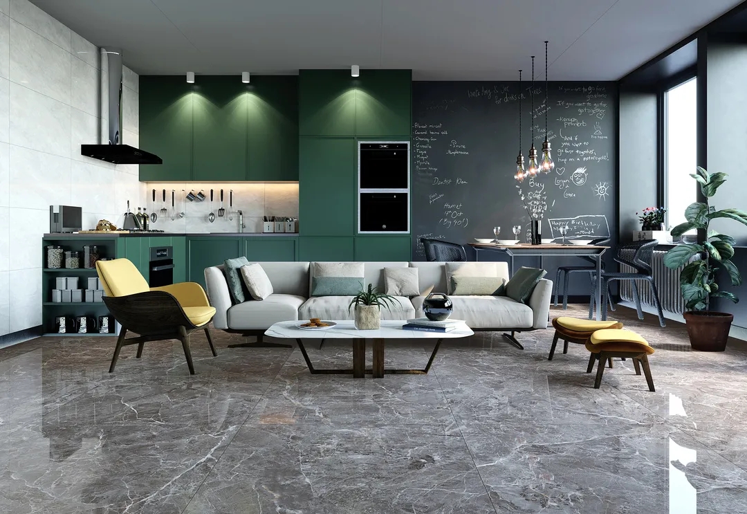 欧博ABG和地砖混搭效果图