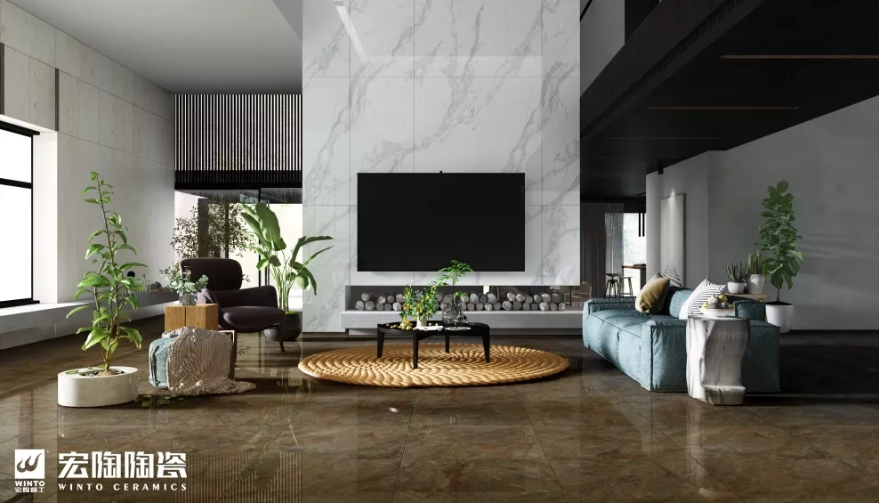 欧博ABG通体瓷砖和地砖效果图