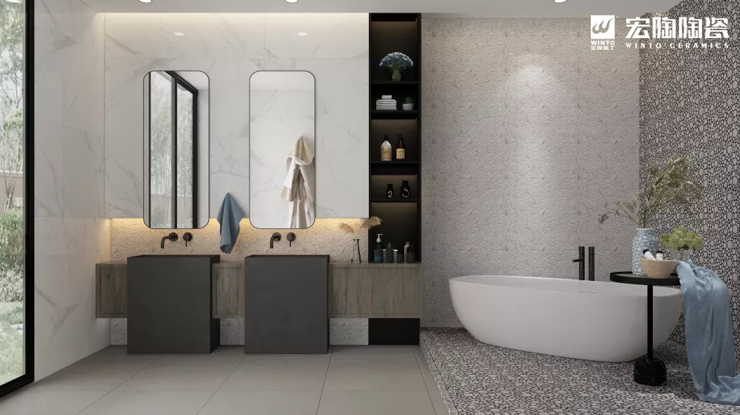 欧博ABG是非根+普佩斯瓷砖地砖装修效果图