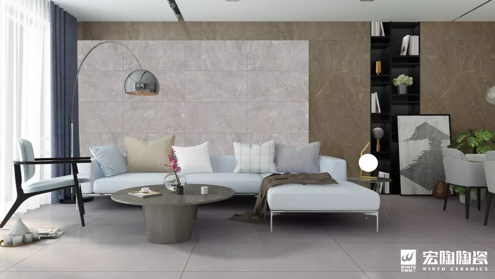 欧博ABG巴比伦浅灰瓷砖地砖