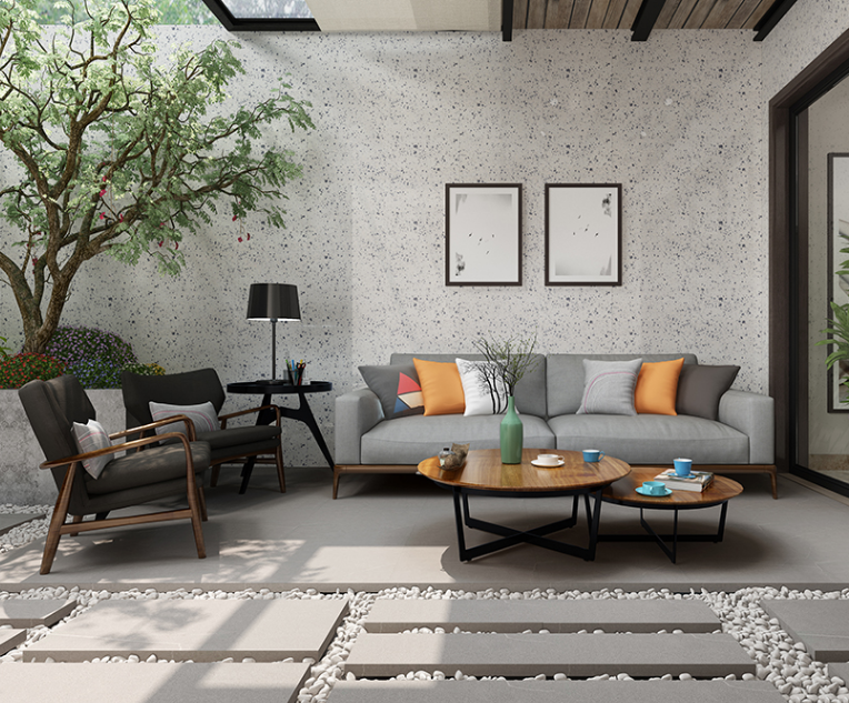 欧博ABG陶瓷岩板地砖装修效果图