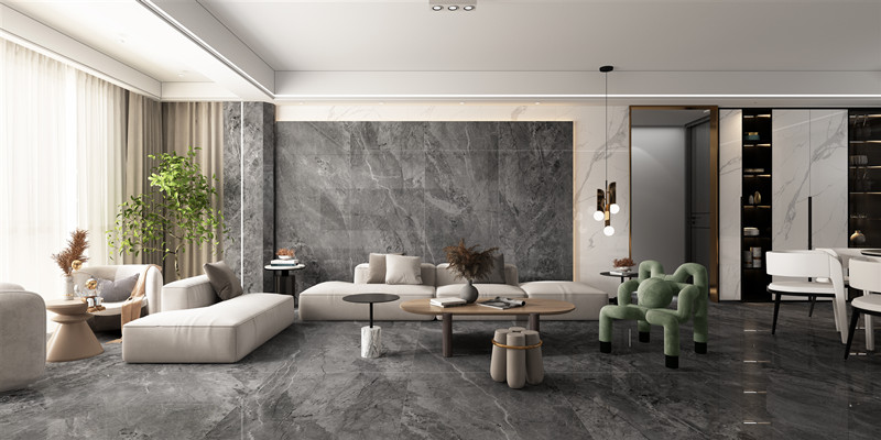 欧博ABG客厅地砖装修效果图
