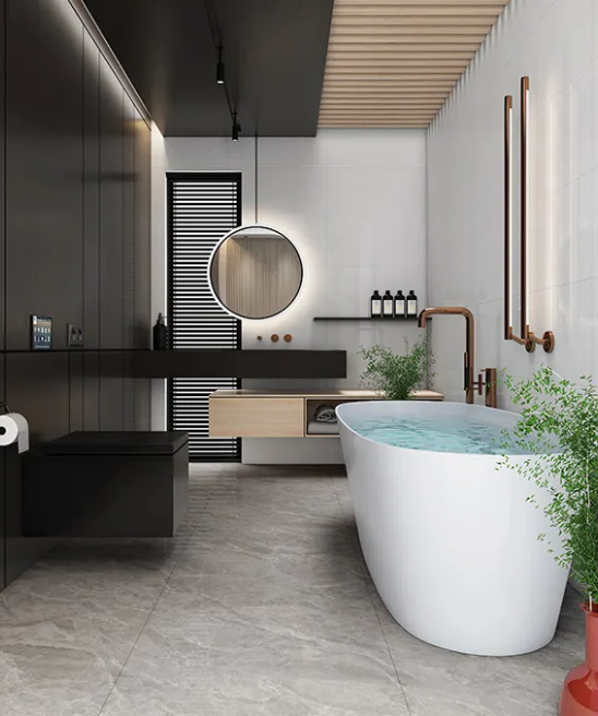 欧博ABG陶瓷岩板地砖装修效果图