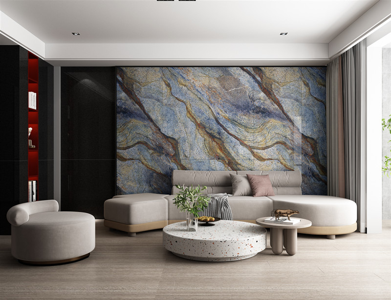 欧博ABG陶瓷大板配景墙装修效果图