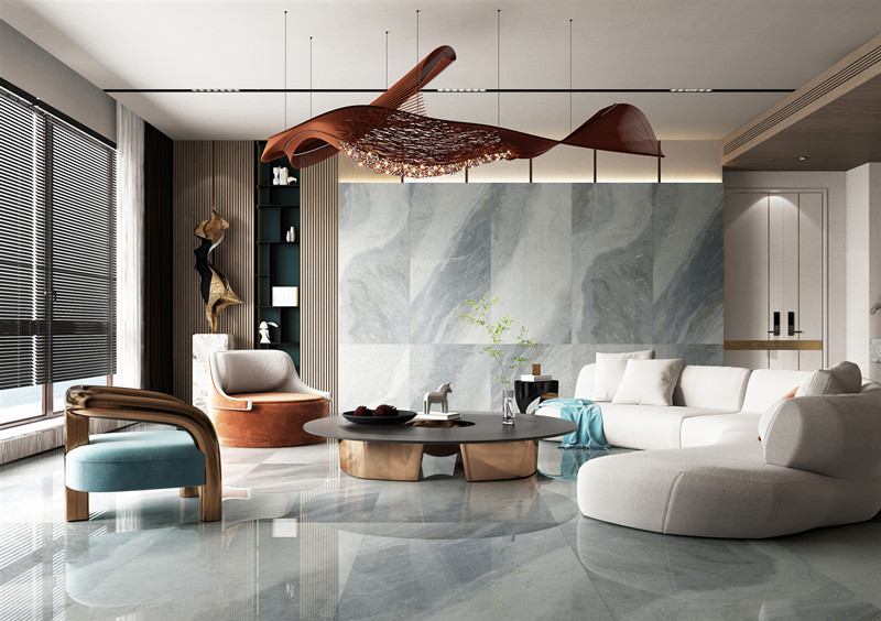 欧博ABG陶瓷大板配景墙装修效果图