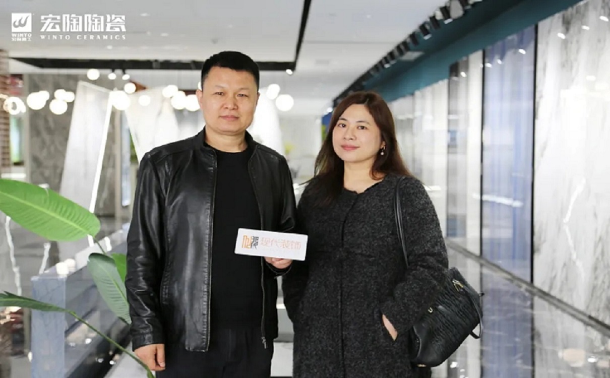欧博ABG陶瓷品牌岩板展厅留影