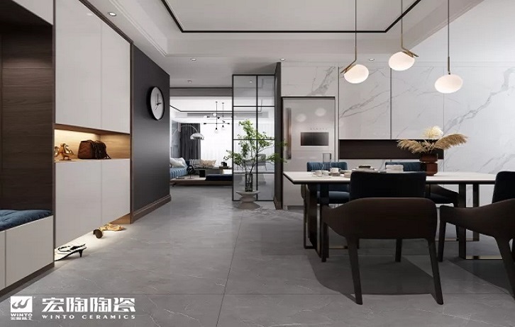 欧博ABG安卡斯灰地砖装修效果图