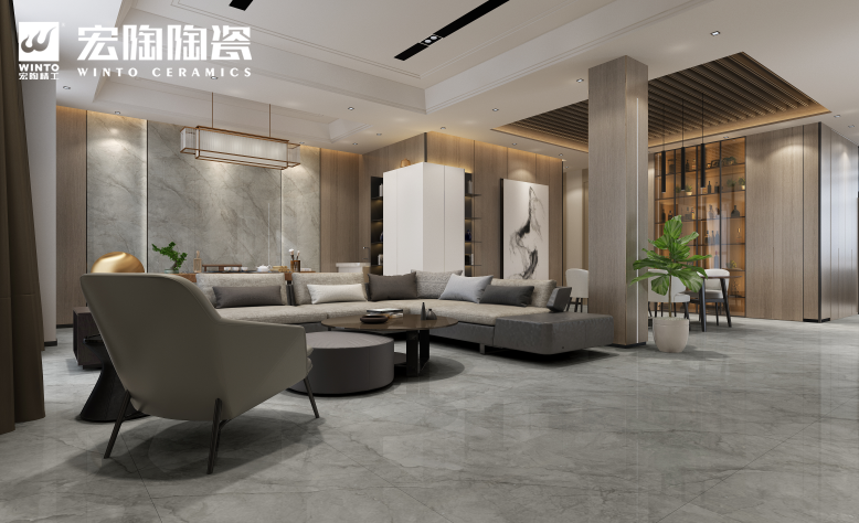 &emsp;欧博ABG抛釉砖沃斯特灰装修效果图