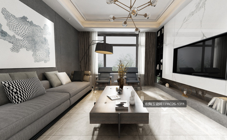 欧博ABG加里奥玉瓷砖地砖装修效果图
