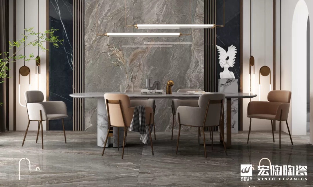 欧博ABG岩板客厅装修效果图