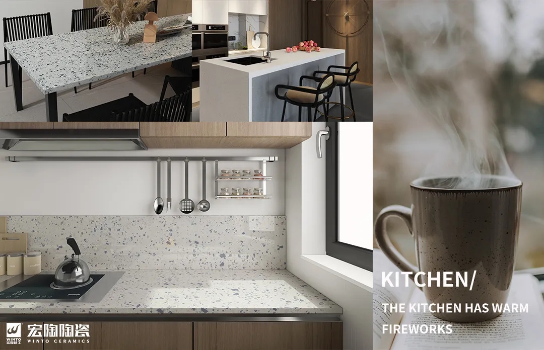 欧博ABG岩板智控平移岛台桌图片