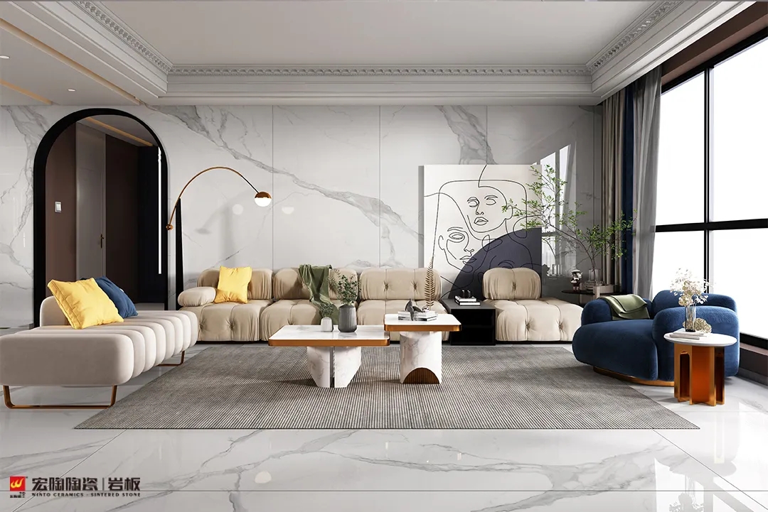 欧博ABG岩板6-TPG2680A017ABCD+TPG157272装修效果图片