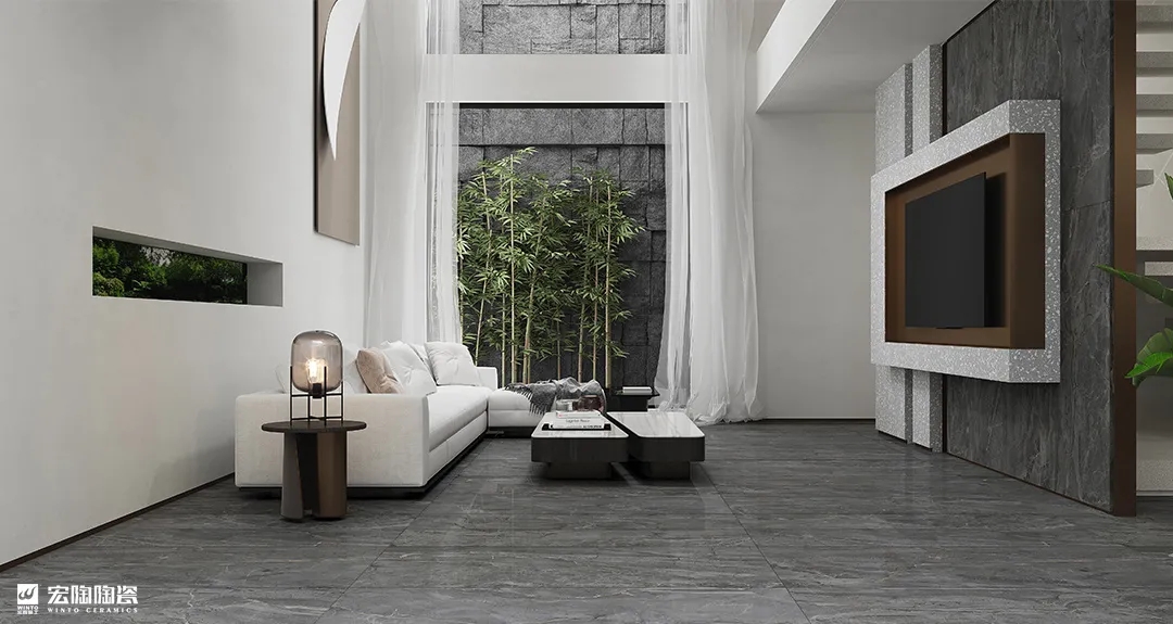 欧博ABGTPGMW157037安塔利亚灰瓷砖地砖装修效果图 