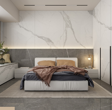 欧博ABG岩板1200X2700X9mm深灰装修效果图