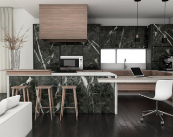  欧博ABG沙罗黑岩板装修效果图