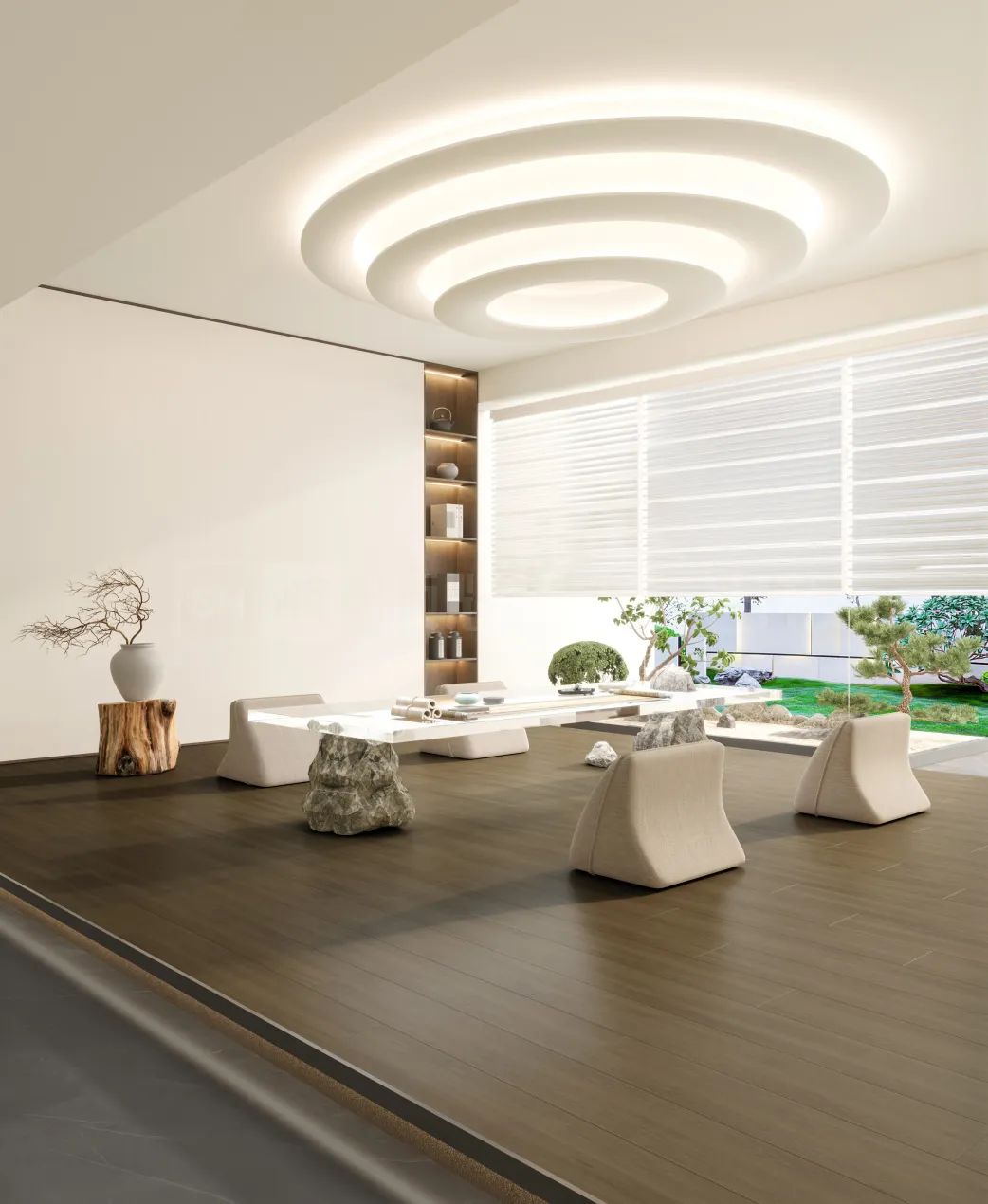 750x1500mm规格的欧博ABG质感砖效果图