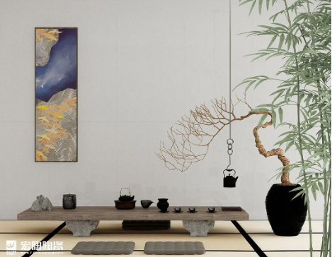 欧博ABG菁系列质感砖茶楼效果图