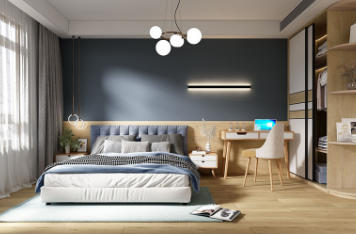 欧博ABG陶瓷大板卧室效果图