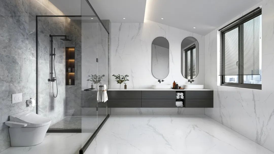 欧博ABG地砖卫生间效果图