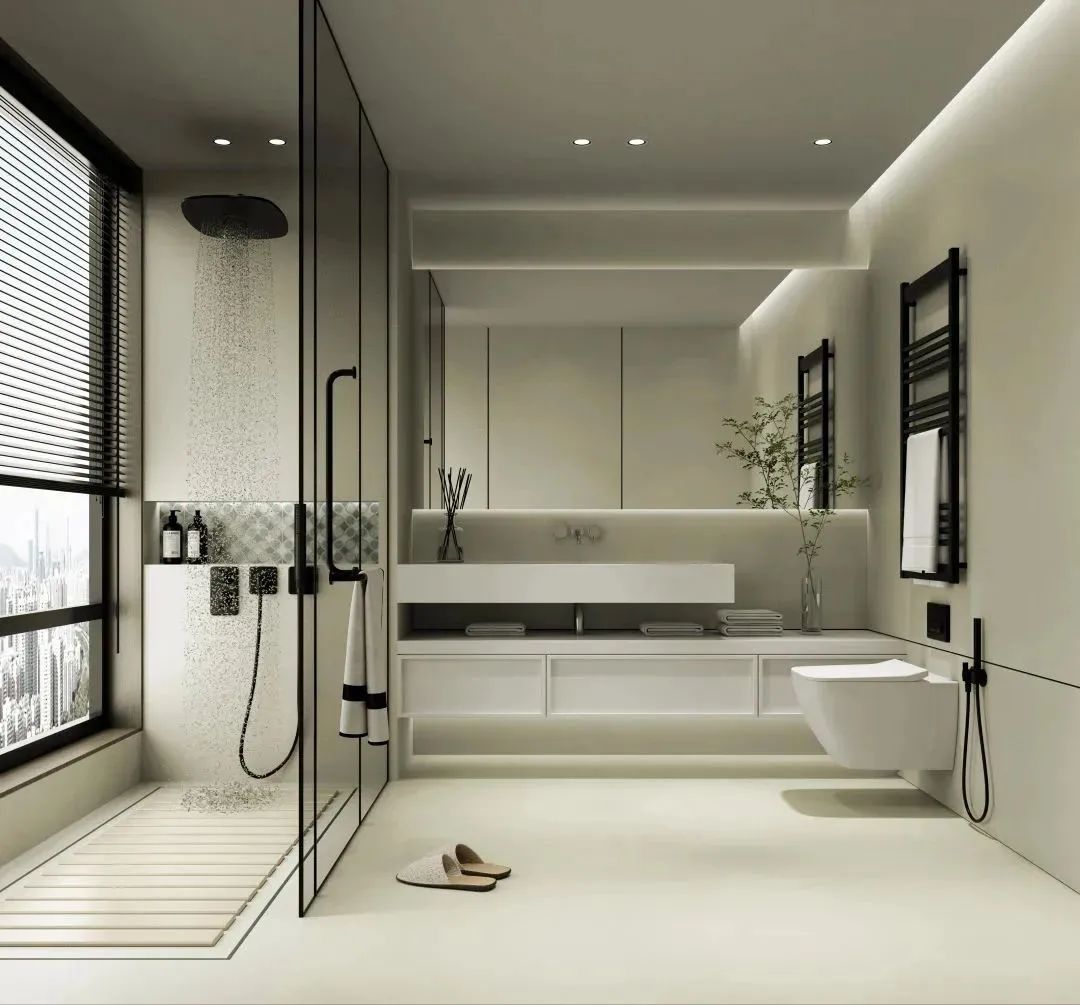 欧博ABG牛油果墙地砖通铺效果图