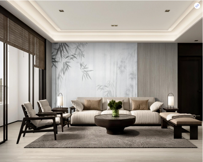 欧博ABG质感砖会客厅装修效果图