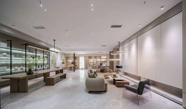 欧博ABG陶瓷大板会客厅效果图